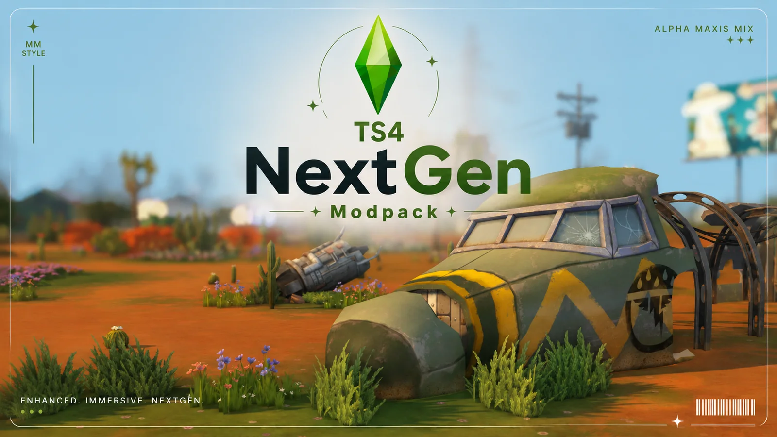 TS4 NextGen Modpack desert cover preview