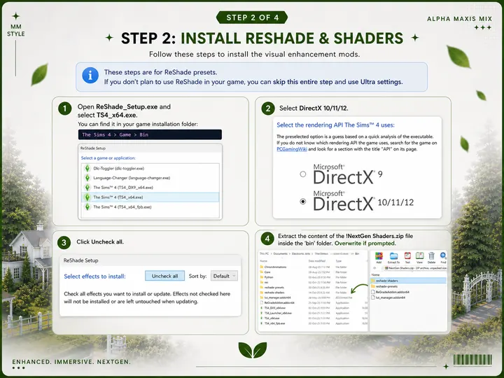 ReShade install guide preview